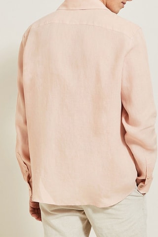 Chemise regular en lin - Rose