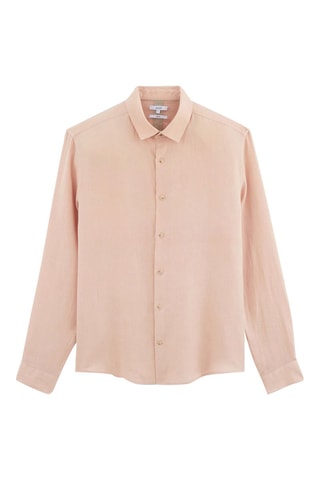 Chemise regular en lin - Rose