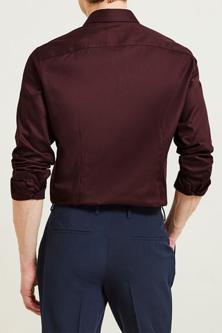 Chemise slim - Marron