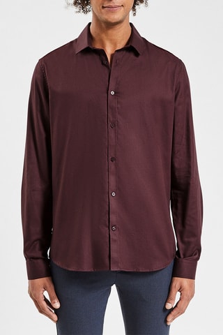 Chemise slim - Marron