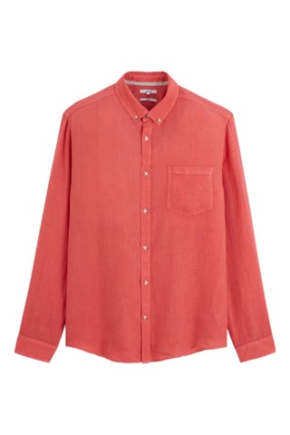 Chemise regular en lin - Rose