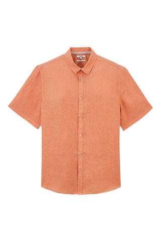 Chemisette regular en lin - Orange