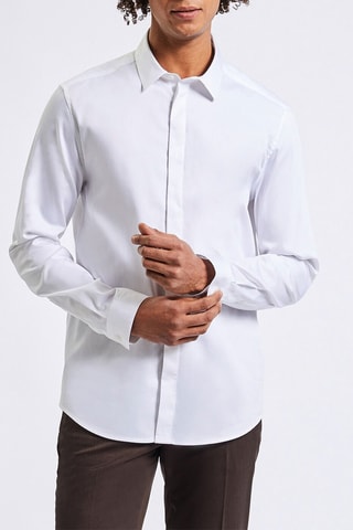 Chemise slim - Blanc