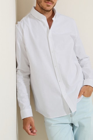 Chemise regular - Blanc
