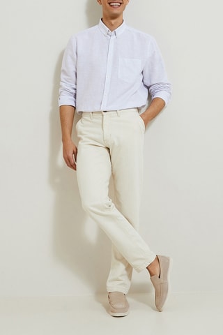 Chemise regular - Blanc