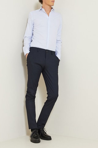 Chemise slim - Bleu