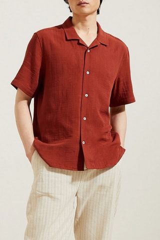 Chemisette hawaienne regular - Rouge