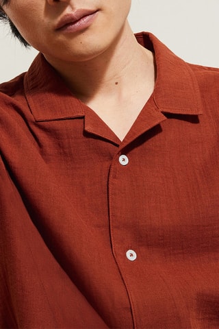 Chemisette hawaienne regular - Rouge