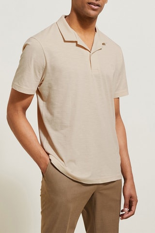 Polo regular en coton biologique - Blanc