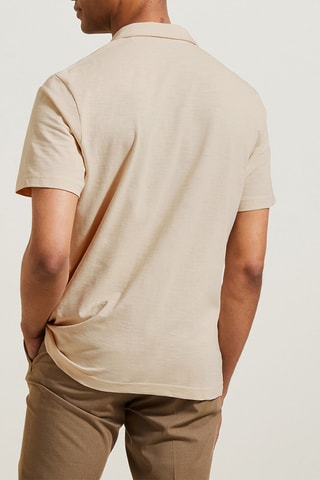 Polo regular en coton biologique - Blanc