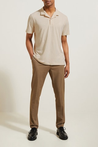 Polo regular en coton biologique - Blanc