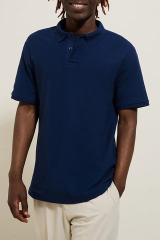 Polo regular - Bleu foncé