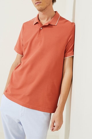 Polo regular en coton biologique - Orange
