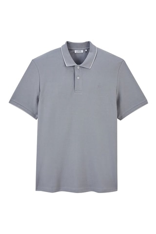 Polo regular en coton biologique - Gris foncé