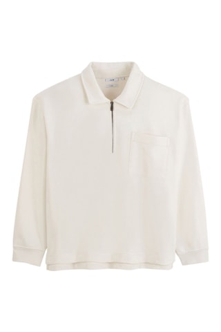 Polo en coton biologique - Beige