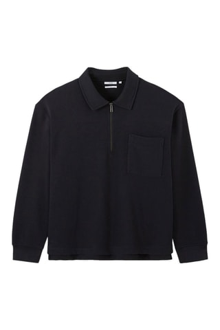 Polo en coton biologique - Bleu nuit