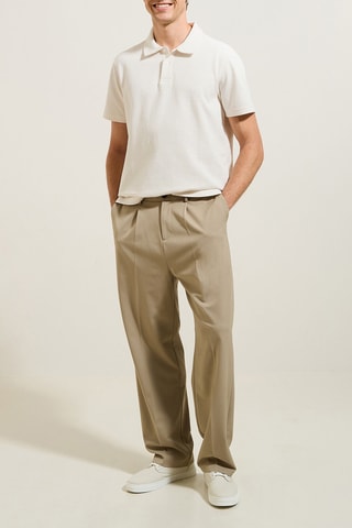 Polo relaxed - Ecru