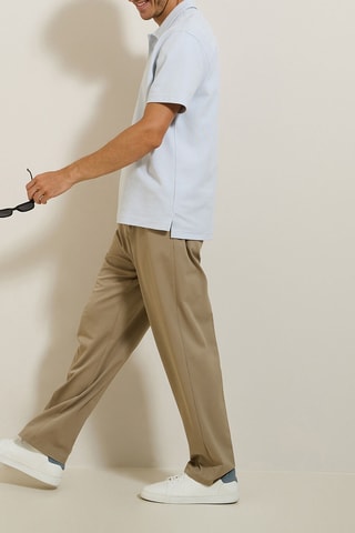 Polo relaxed - Gris clair