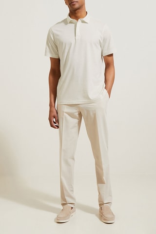 Polo regular en coton biologique - Blanc