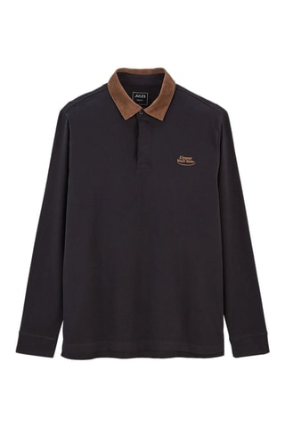 Polo en coton biologique - Bleu marine