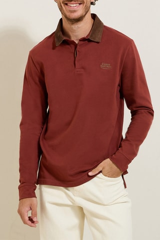 Polo en coton biologique - Rouge