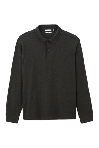 Polo relax - Gris foncé chiné