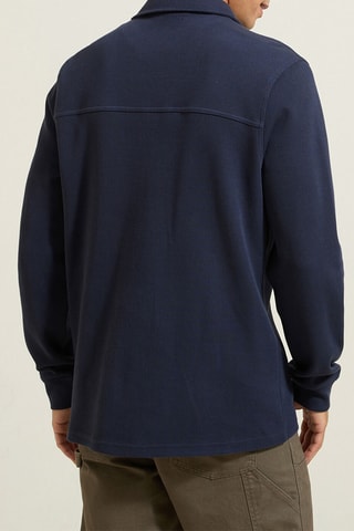 Polo en coton biologique - Bleu marine
