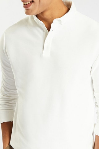 Polo slim en coton biologique - Blanc