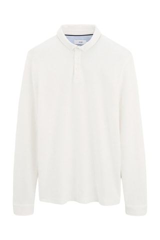 Polo slim en coton biologique - Blanc