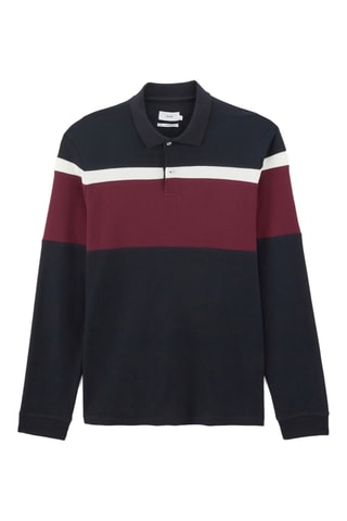 Polo regular en coton biologique - Bleu marine