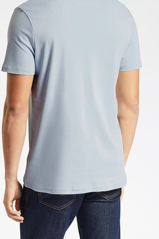 Polo slim en coton biologique - Bleu