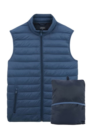 Doudoune light sans manches - Bleu