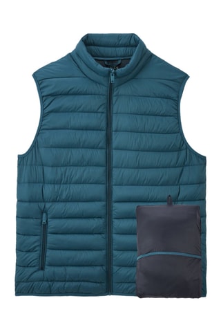 Doudoune light sans manches - Bleu