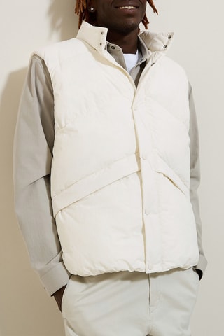 Doudoune sans manches - Beige