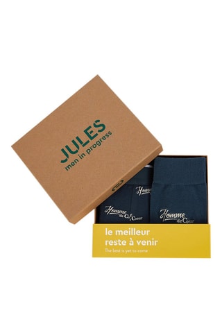 Coffret cadeau boxer et chaussettes - Bleu