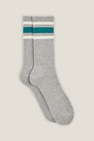 Chaussettes en coton biologique - Gris
