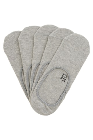 5 paires de socquettes en coton biologique - Gris