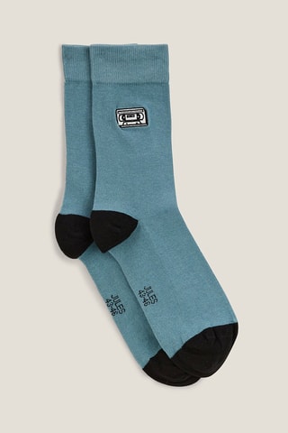 Chaussettes en coton biologique - Turquoise