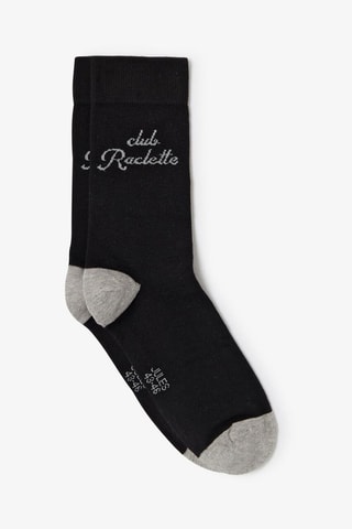 Chaussettes en coton biologique - Noir