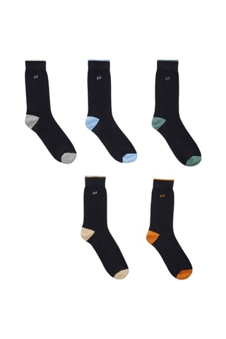 5 paires de chaussettes en coton biologique - Multicolore