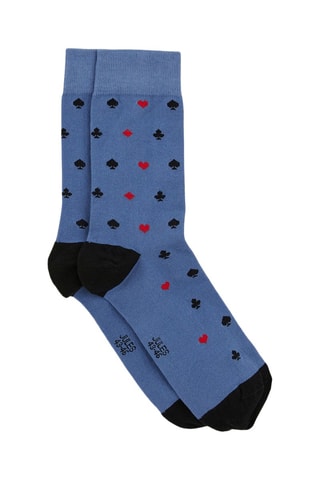 Chaussettes en coton biologique - Bleu