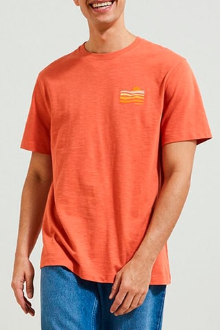 T-shirt en coton biologique Fête des pères - Orange
