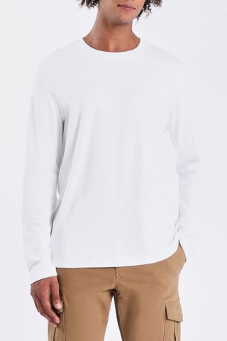 T-shirt regular en coton biologique - Blanc