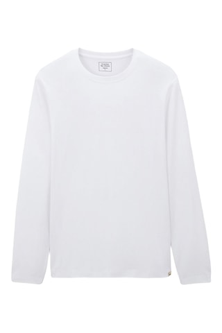 T-shirt regular en coton biologique - Blanc