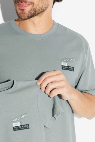T-shirt en coton biologique - Gris