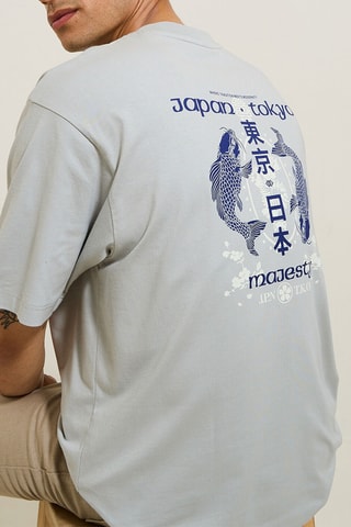 T-shirt relaxed - Gris clair