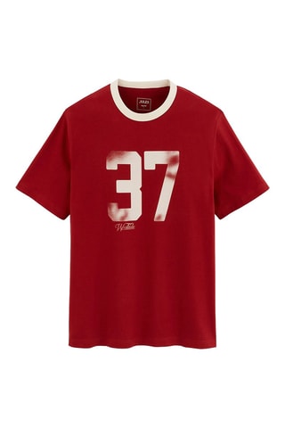 T-shirt regular en coton biologique - Rouge