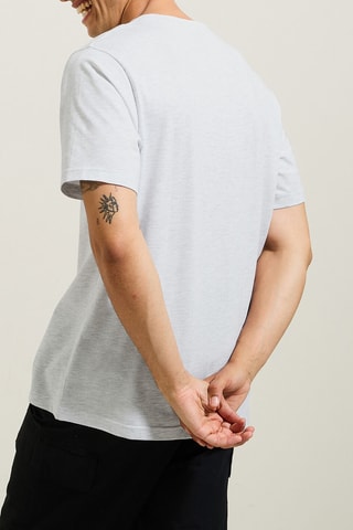 T-shirt regular - Gris clair chiné