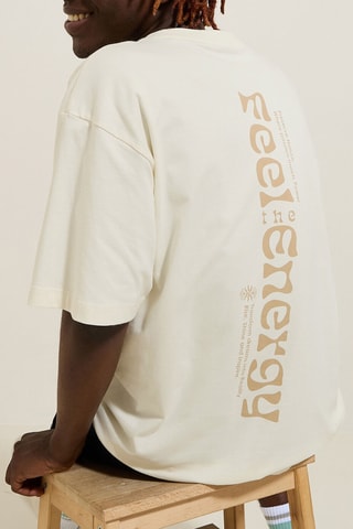T-shirt relaxed - Blanc