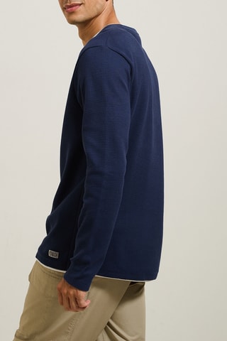 T-shirt regular - Bleu foncé